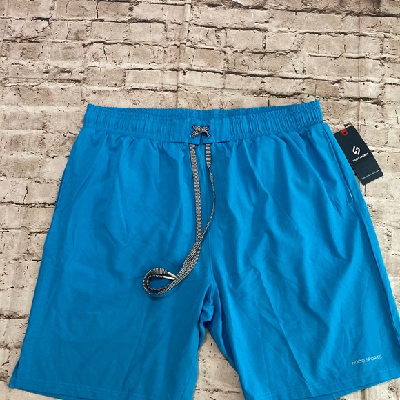 NWT HODO Sports men’s blue shorts 92% polyester, 8% spandex. XXL. - Picture 4 of 12